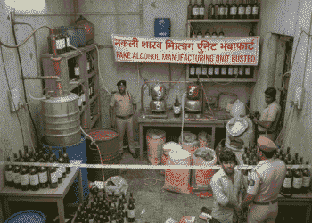 Mangaluru: Spurious Wine Manufacturing Unit at home  in Kadri